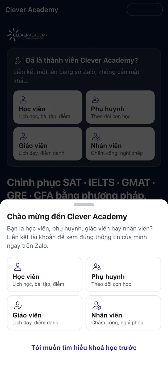 Mở Mini App
