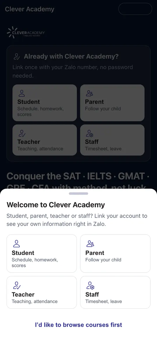 Open the Mini App