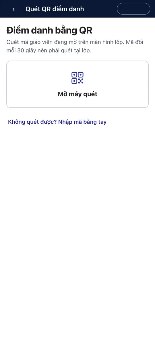 Điểm danh bằng QR