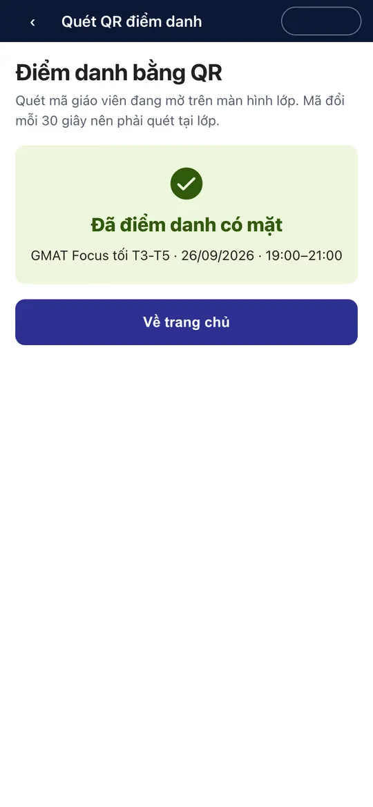 Đã điểm danh