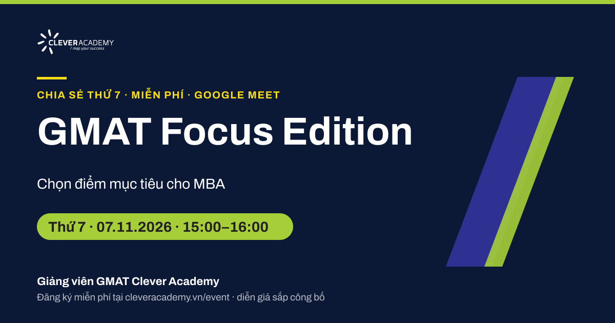 GMAT Focus Edition: chọn điểm mục tiêu cho MBA