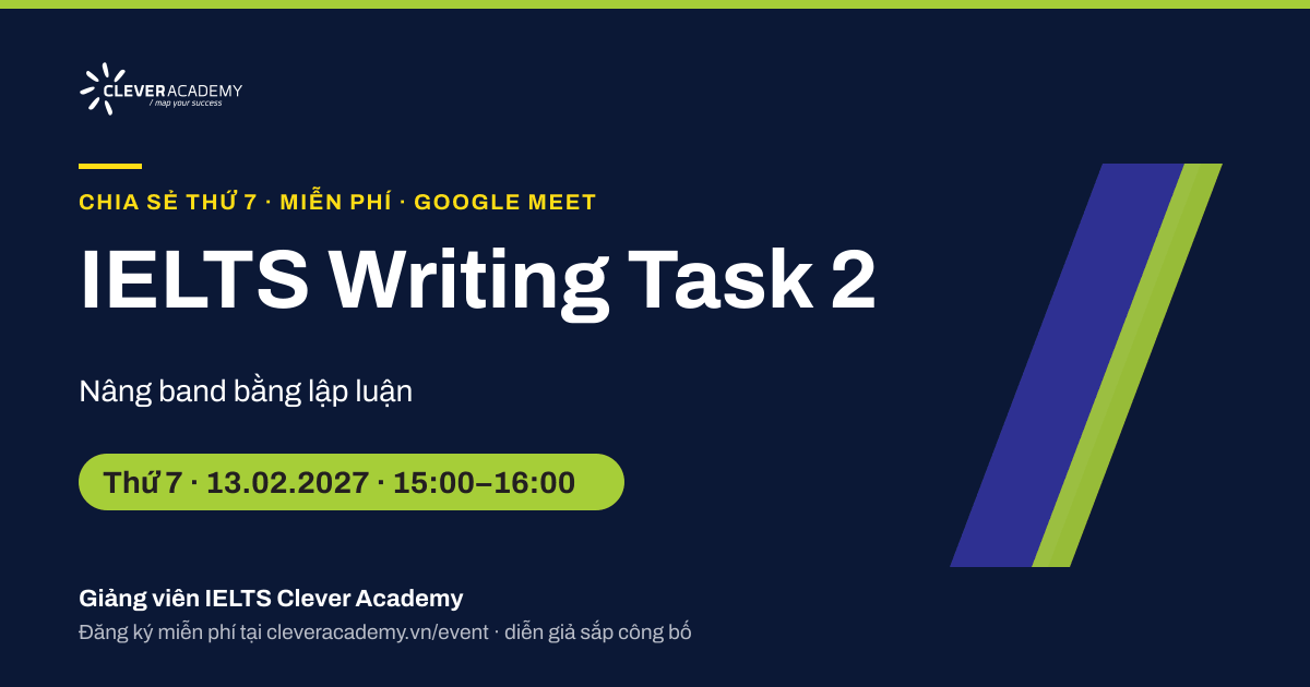 IELTS Writing Task 2: nâng band bằng lập luận