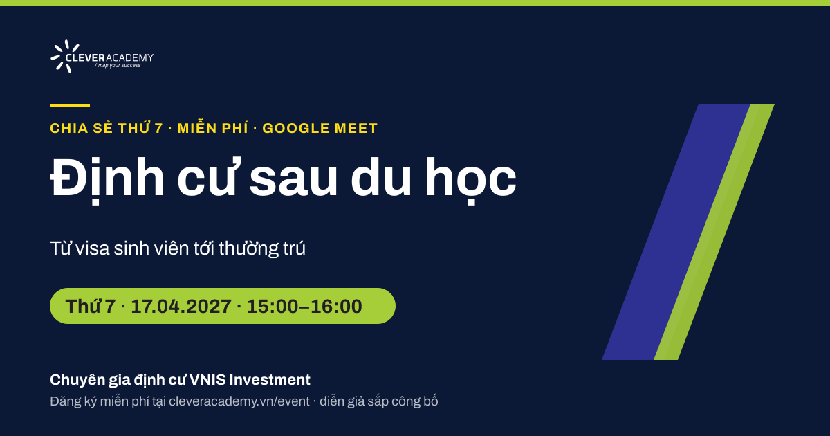 Định cư sau du học: từ visa sinh viên tới thường trú