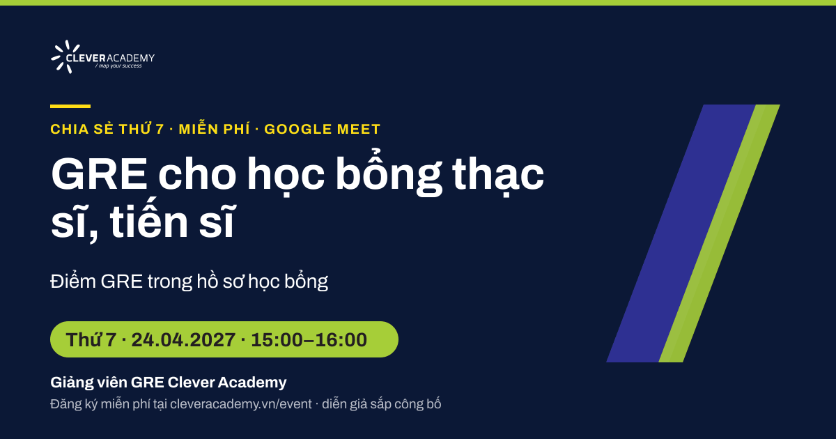 GRE cho học bổng thạc sĩ, tiến sĩ