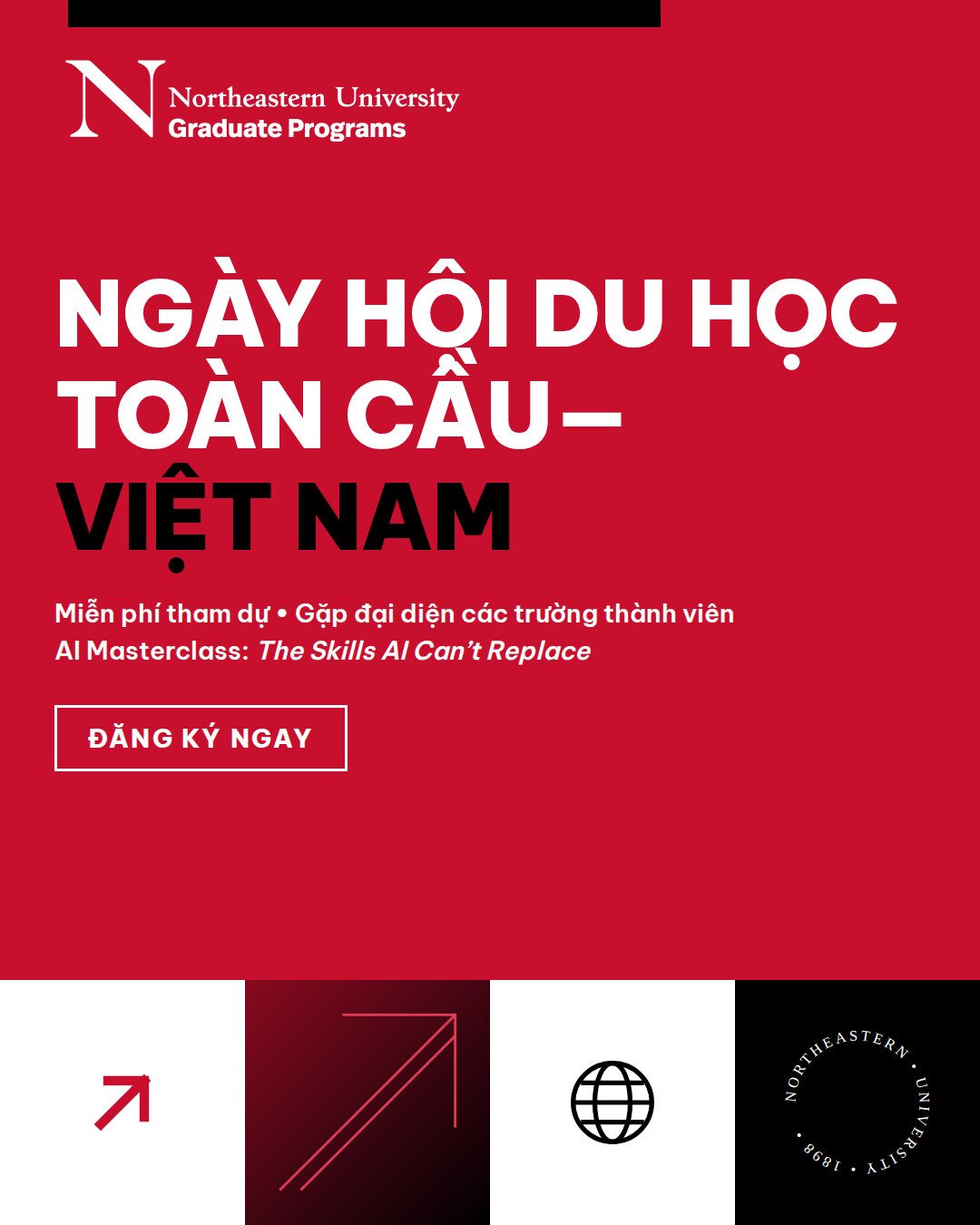 Ngày hội du học toàn cầu - Việt Nam: miễn phí tham dự, AI Masterclass