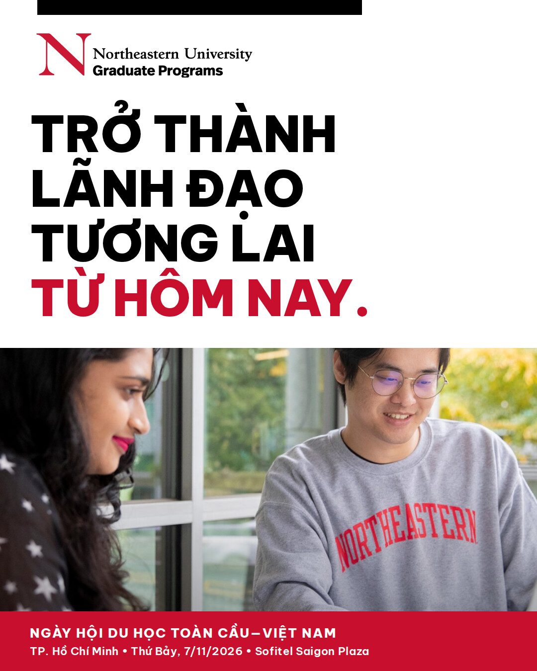 Trở thành lãnh đạo tương lai từ hôm nay - Northeastern University Graduate Programs