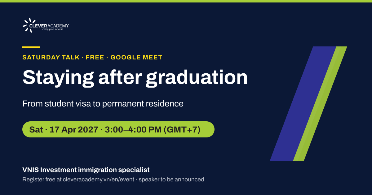 Staying after graduation: from student visa to permanent residence