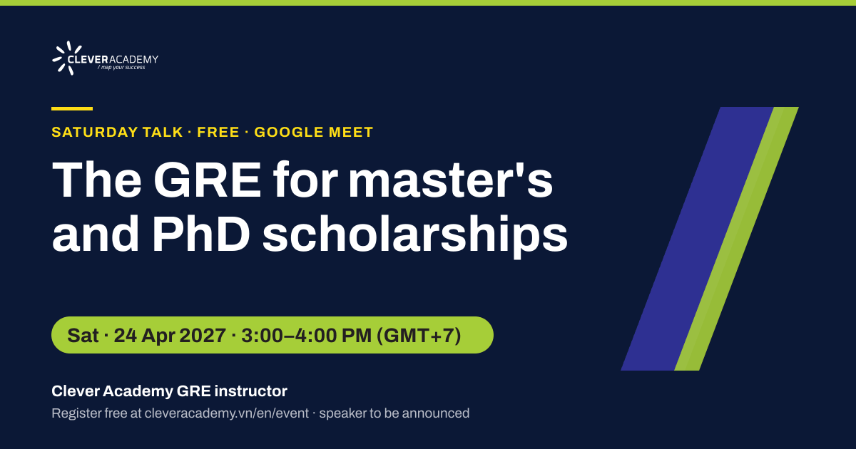 The GRE for master's and PhD scholarships
